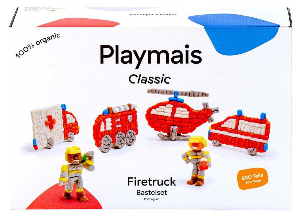 PlayMais kreatives Feuerwehr-Bauspielzeug Set - 800 Produktbild 