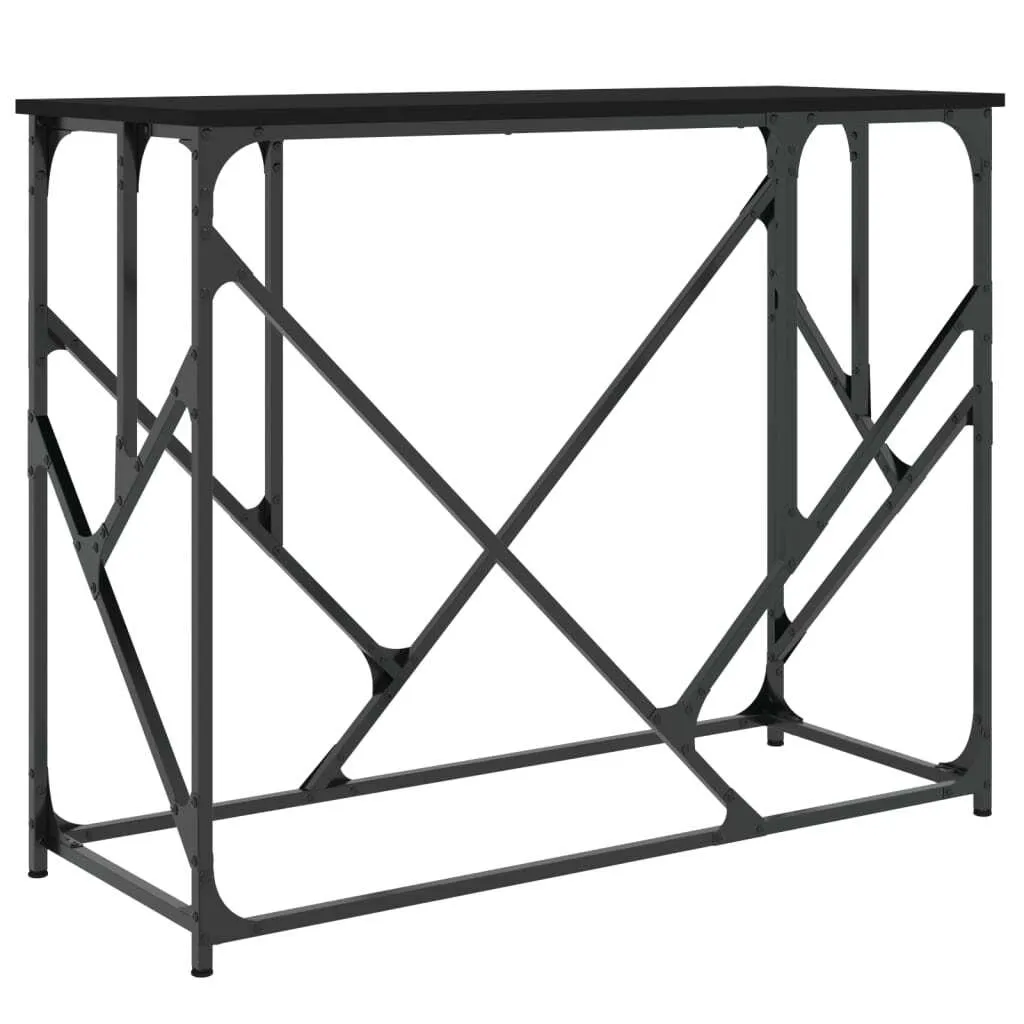 Consolle Nera 100x40x80 cm in Legno | Eleganza Senza Tempo per Interni