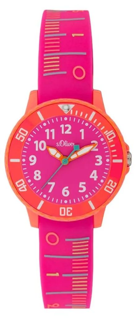 Montre analogique pour garçon s.Oliver en silicone souple haute qualité