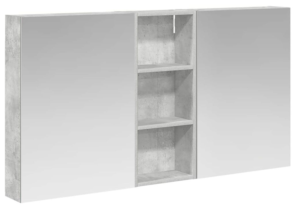 Badezimmerschrank-Set 3 pcs 130 x 14,5 x 70 cm Holzwerkstoff