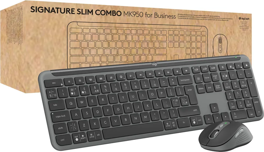 Clavier Souris sans fil Logitech MK950 Business pour éliminer les câbles