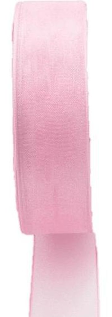 Verzierband OSNA, rosa, 50m, 10mm - Organzaband