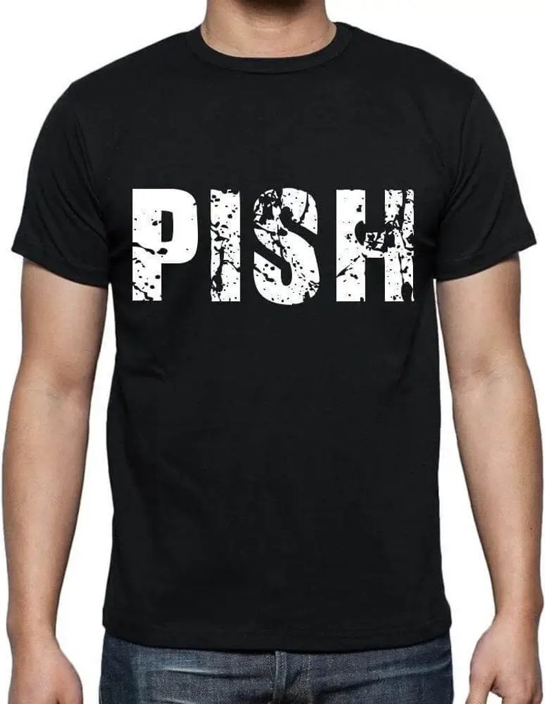 Herren Grafik T-Shirt Pish Öko-Verantwortlich Vintage Jahrgang Kurzarm Lustige Druck Geburtstag Geschenk Mann