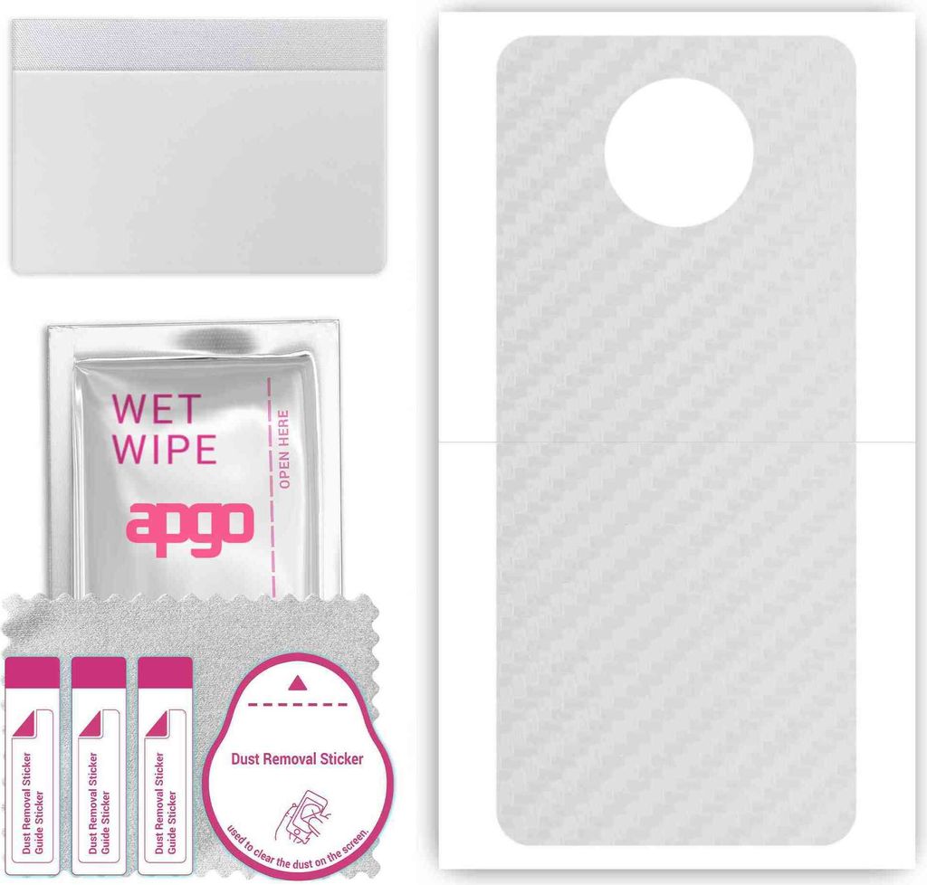 apgo Rückseite Schutzfolie, Skin, kompatibel mit Vivo Apex (2020), Hinten Displayschutzfolie aus Vinylfolie, kratzfest, einfache Montage - Transpa...