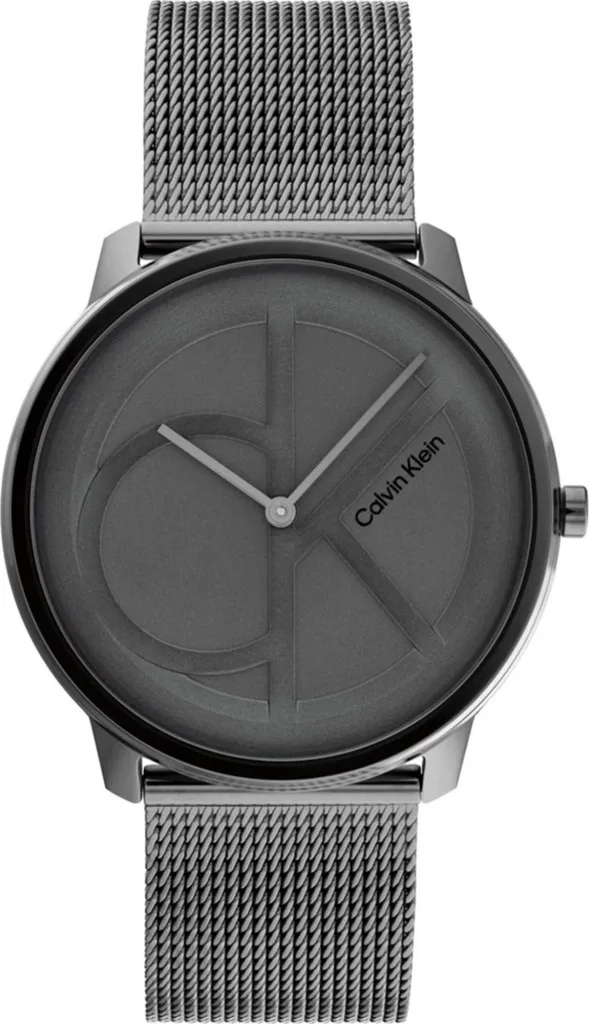 Montre Calvin Klein 25200030 Slim - Boîtier Ultra Plat et Cadran Argenté Pur