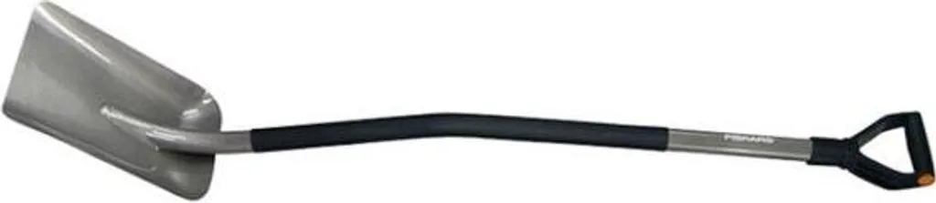 Pelle Fiskars Ergonomic en acier au bore avec manche incliné et poignée D
