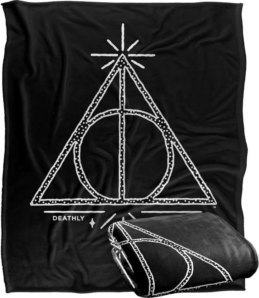 Plaid Harry Potter Deathly Hallows Multicolore - Couverture Douceur