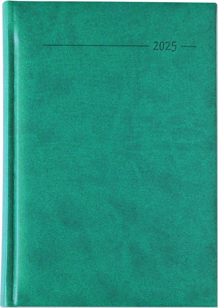 Buchkalender Tucson türkis 2025 - Büro-Kalender A5 - Cheftimer - 1 Tag 1 Seite - 352 Seiten - Tucson-Einband - Zettler