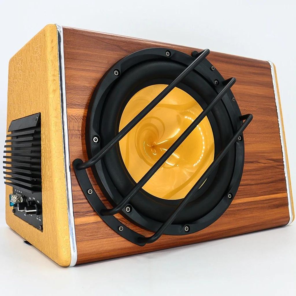 Auto Subwoofer - Subwoofer Gehäuse Set - 3800 W - 25 cm - 12 V - 50-250 Hz - 90 dB - Mit Verstärker