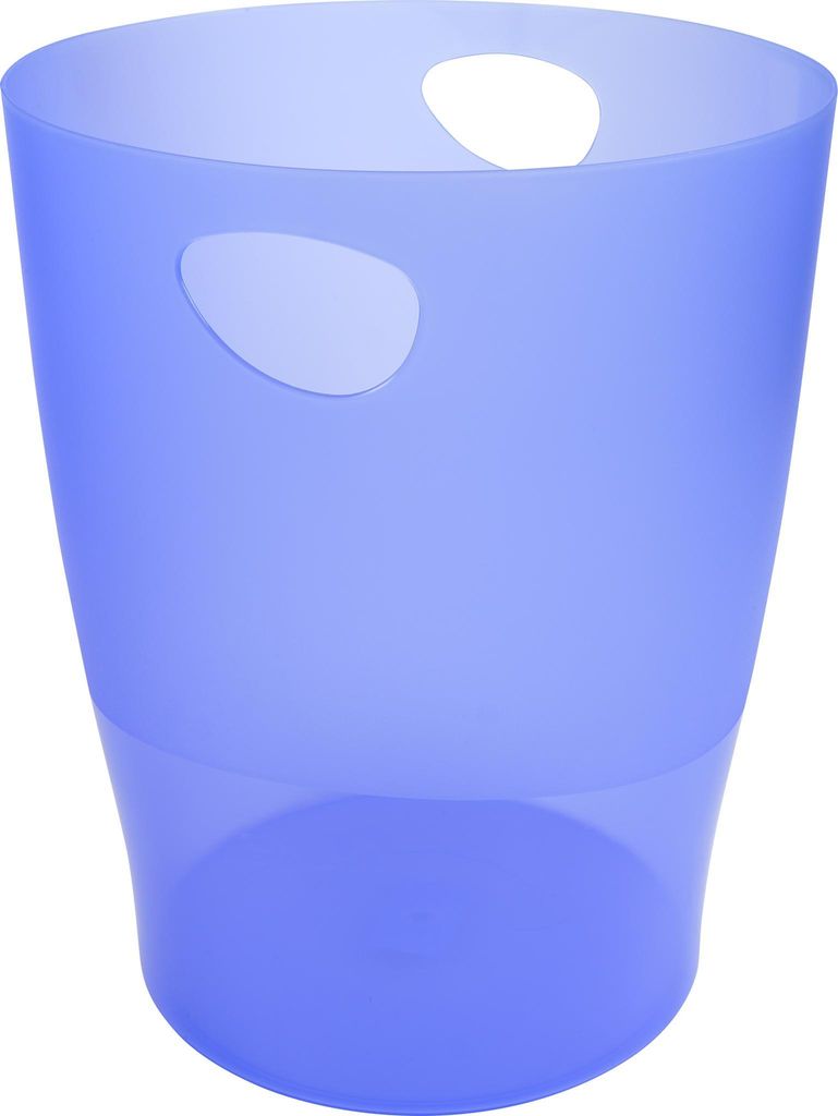 Exacompta 8x Papierkorb Ecobin, 15 Liter, Linicolor - Eisblau - 45310D