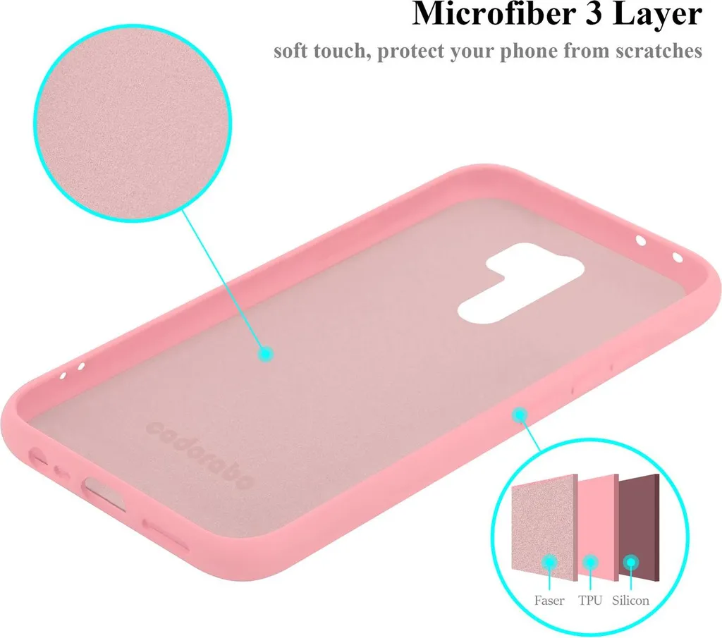 Custodia Cadorabo Per Xiaomi RedMi 9: Cover In Silicone TPU Viola Spazzolato, Morbida E Antiurto, Design Sottile