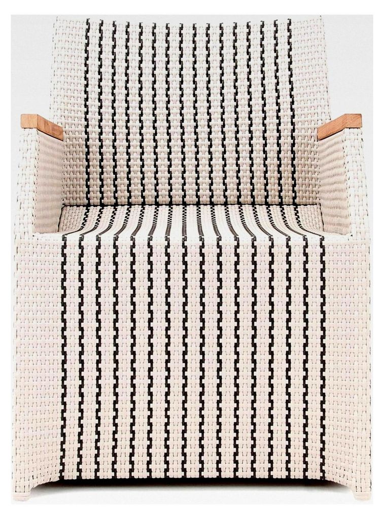 Gartensessel Verona aus Poly Rattan mit Teakholz und Aluminium