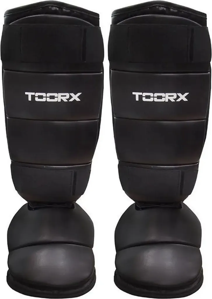 Toorx Fitness Protège-tibias et Pieds en Polyuréthane Taille S/M Noir