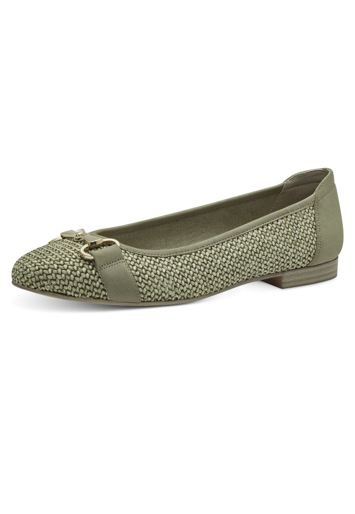 Tamaris Damen Klassische Ballerina 1-22112-42 Grün Produktbild 