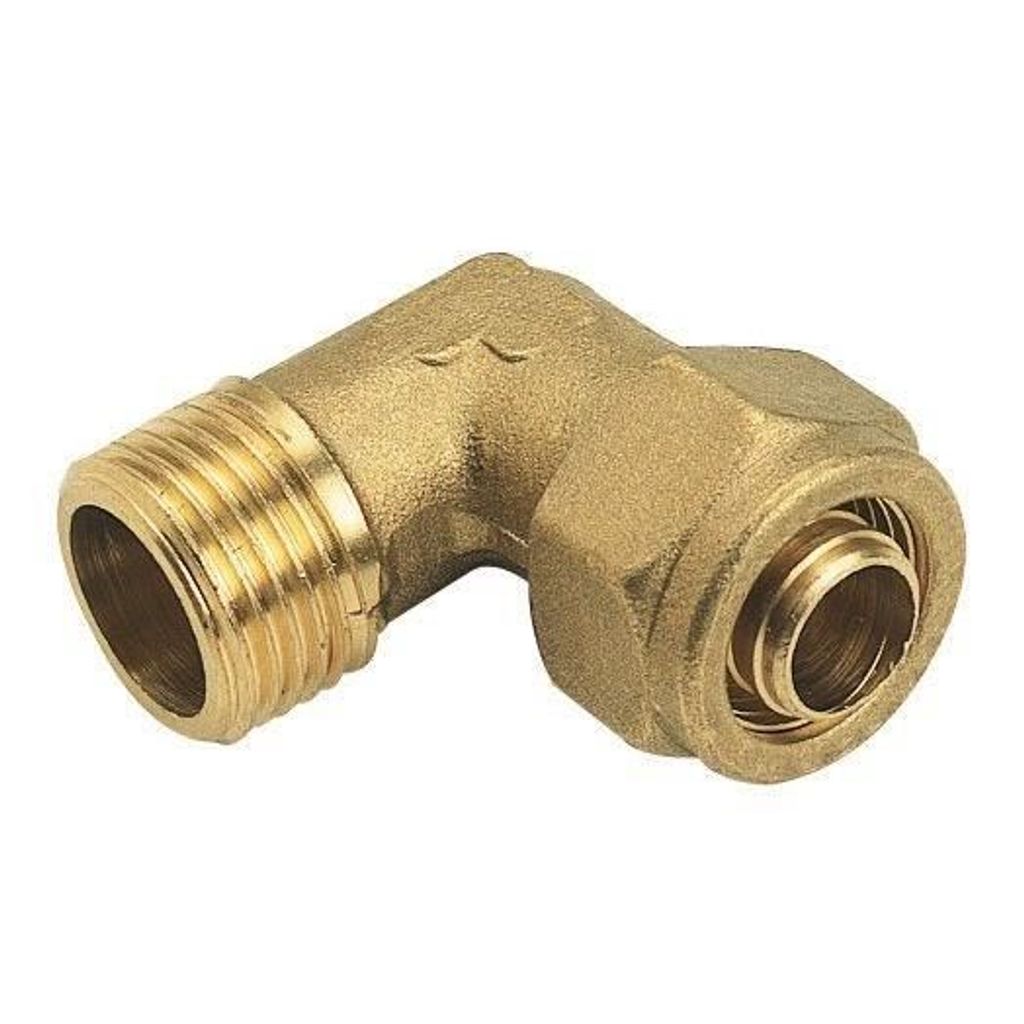 SOMATHERM FOR YOU - Raccord à compression - Fiable, simple et rapide à poser - male coudé 15/21 - PER Ø12