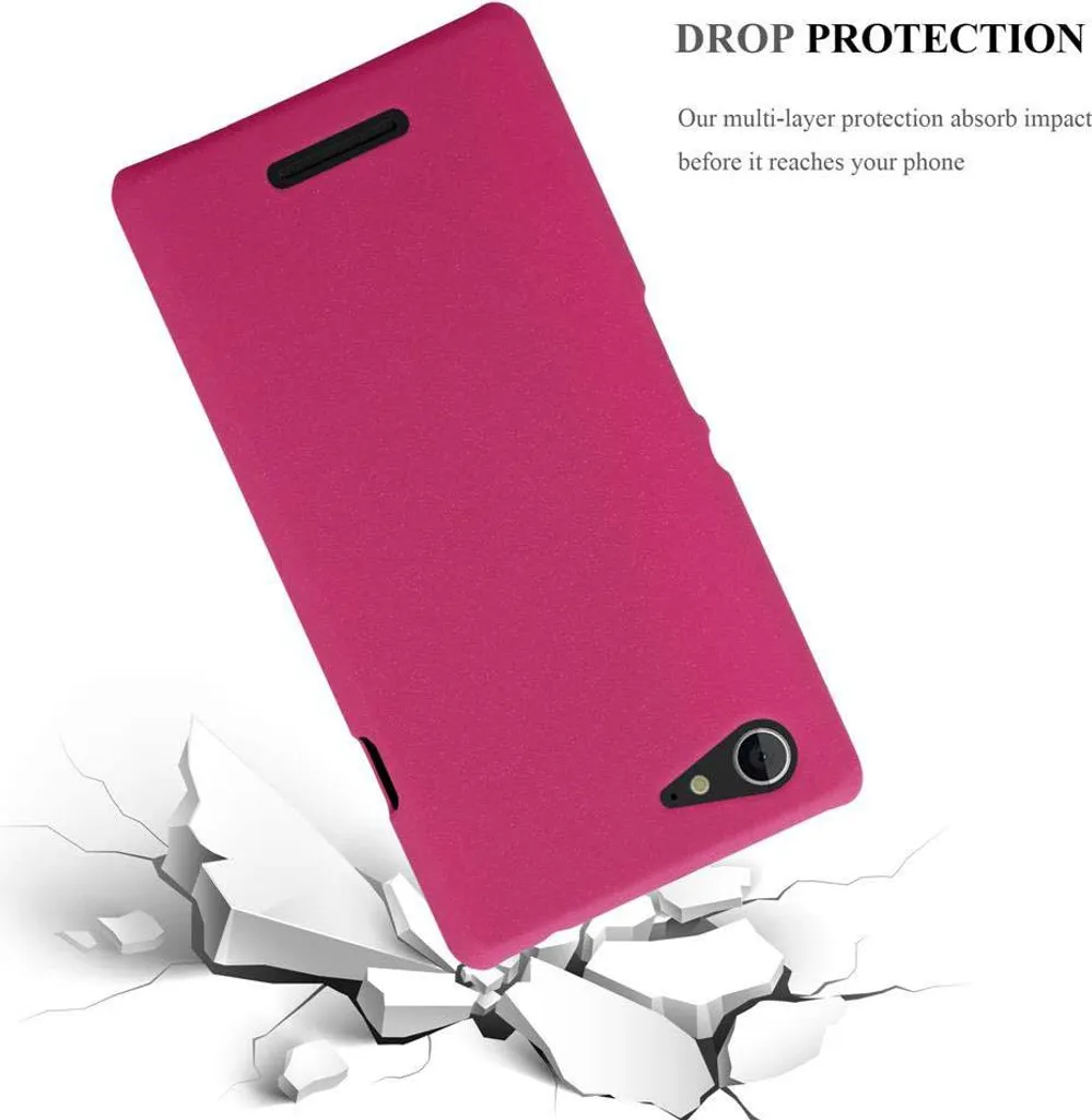 Custodia Cadorabo FROSTY NERA Per Sony Xperia E1 – Cover Rigida Sottile Con Bordo Rialzato - 2