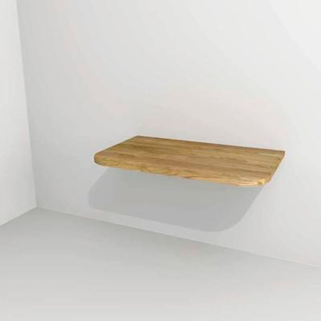 Waschtischplatte Devo 70,3 x 42,3 cm Eiche Natur Holz Ohne Ausschnitt