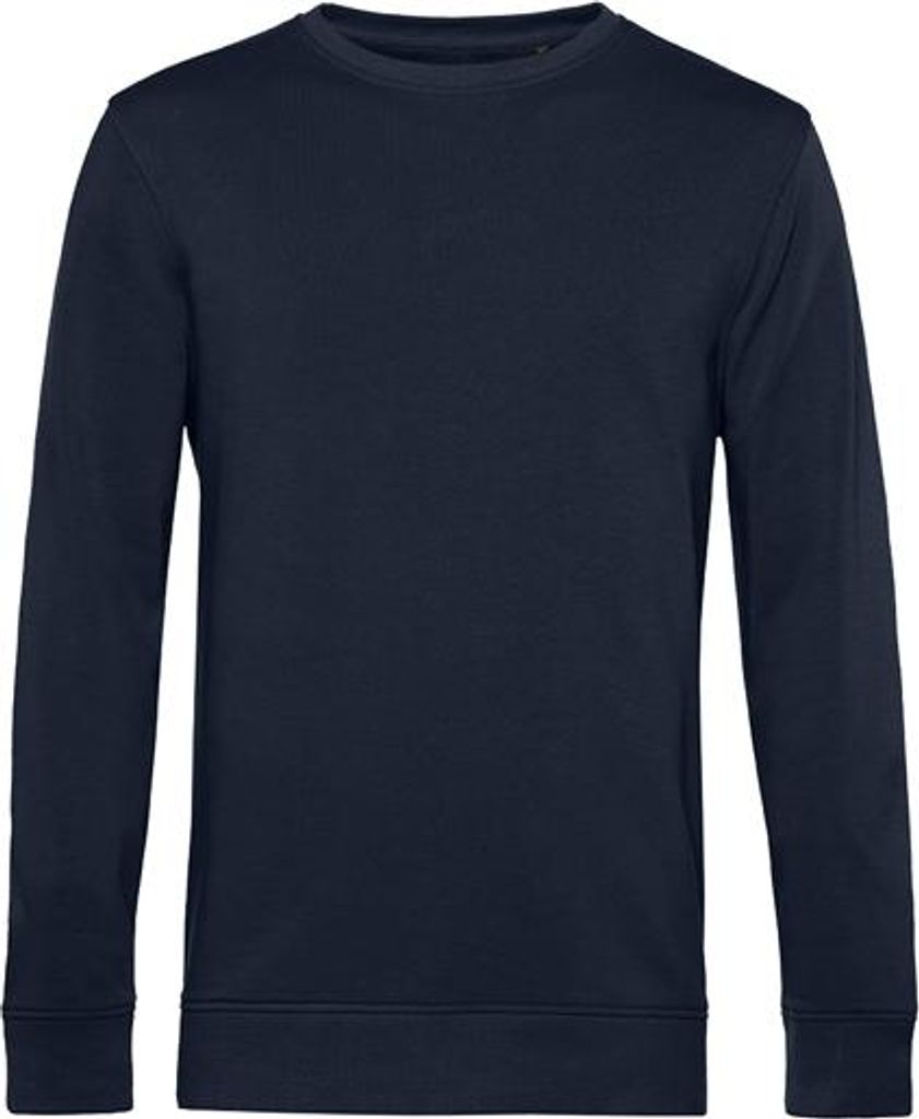 Herren-Sweatshirt - B&C ORGANIC CREW NECK - navy blue - Größe L