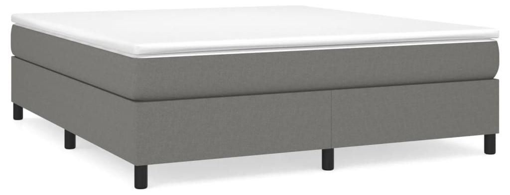 vidaXL Box spring bed frame dark grey 160x200 cm fabric Obrázek produktu 