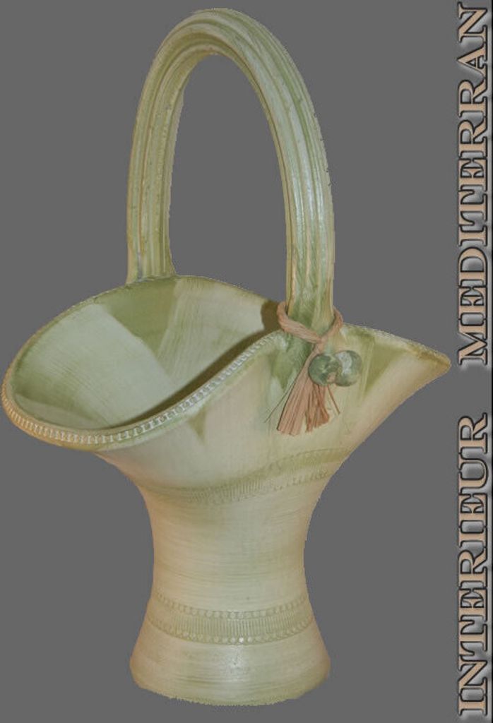 KORB Obstkorb Dekokorb - Größe: ca.45 CM Pastellgrün