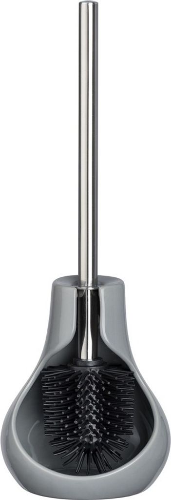 WENKO WC-Garnitur Drop Neo grau Stein Produktbild 4