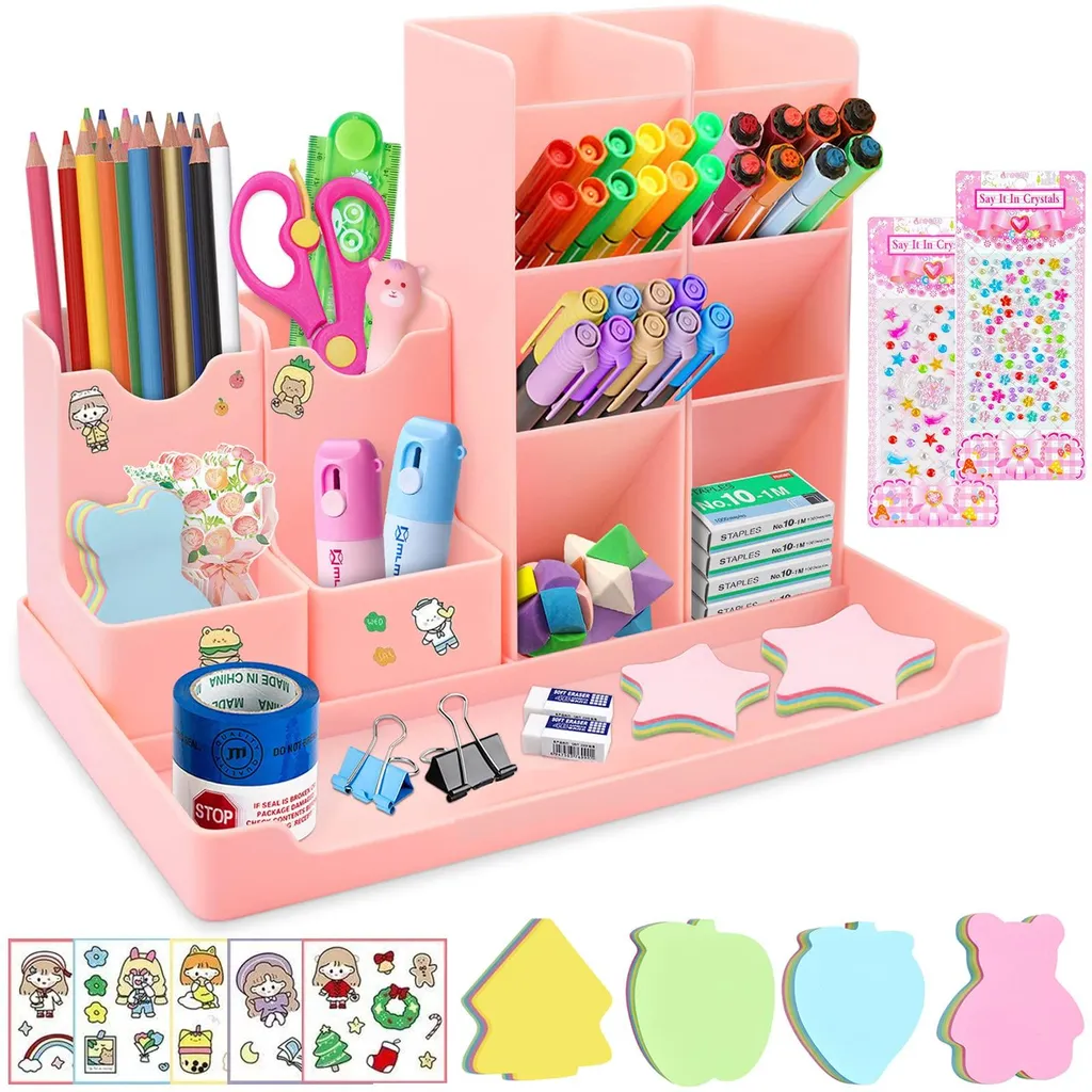 Dites adieu au bureau encombré : organiseur 5 pièces pour stylos