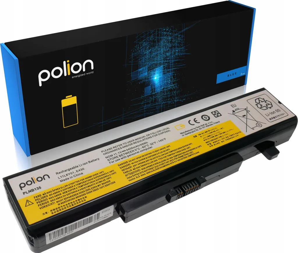 Batterie de Rechange pour PC Lenovo POLION 4400 mAh Li-ion Fiable