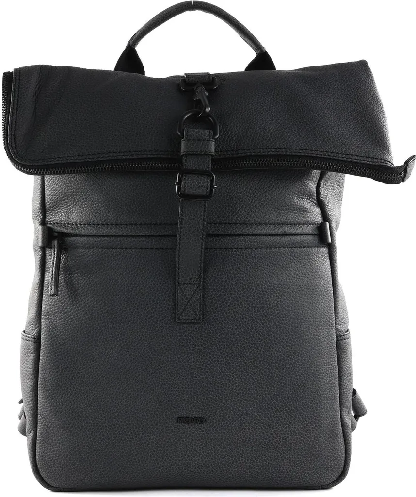 Sac à dos PC portable PICARD Casual en toile robuste Noir et Gris Foncé