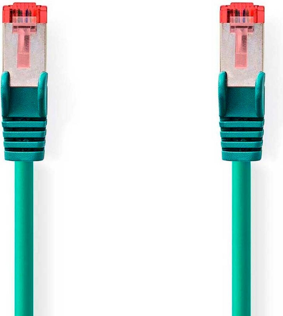 Nedis Cat 6 Kabel | RJ45 Stecker | RJ45 Stecker | S/FTP | 7.50 m | rund | LSZH | Grün | Plastikbeutel NE550677065