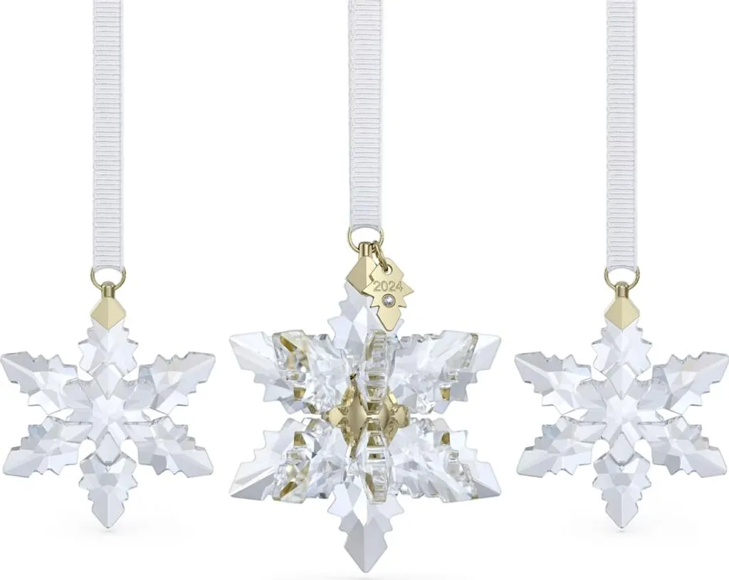 Swarovski Ensemble d'Ornements 3D Édition Annuelle 2024 - Réf 5674410