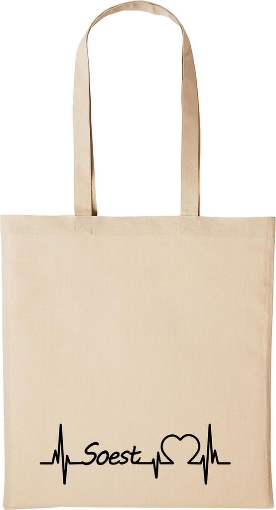 Huuraa Baumwollbeutel Soest Geschenk Einkaufstasche Natural 10 Liter Baumwolle Soest Accessoire