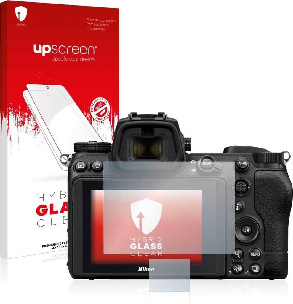 upscreen Schutzglas für Nikon Z 7 II Schutzfolie Panzer Folie Glas Display Schutz klar
