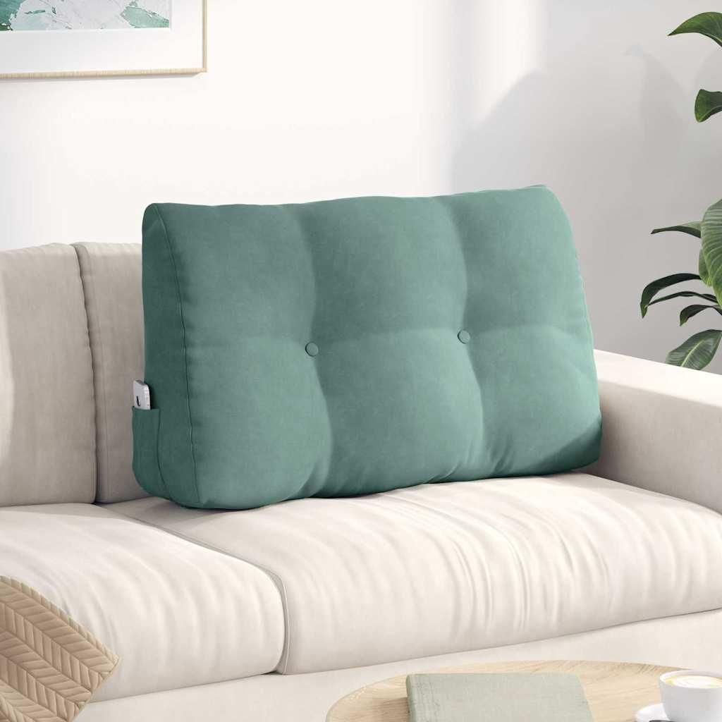 CLORIS Rückenkissen Meergrün 80 x 24 x 50 cm Samt - Sitzkissen 42014439
