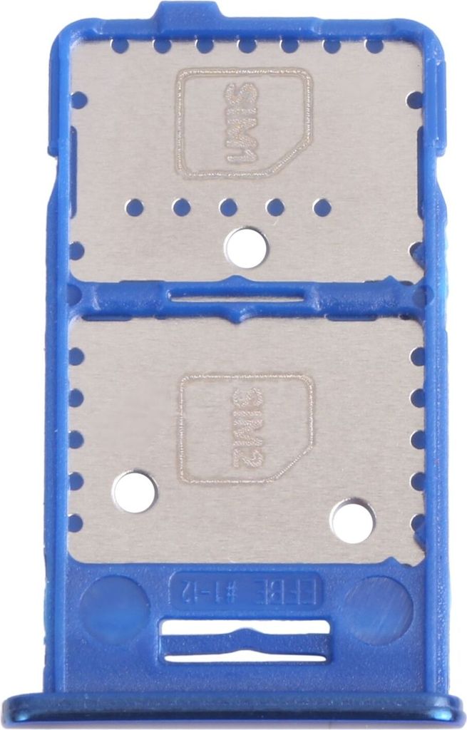 Dual Sim Karten + Micro SD Halter Card Tray für Samsung Galaxy M31s Blau Ersatz