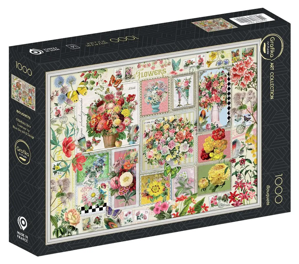 Puzzle 1000 pièces Grafika Bouquets idéal pour soirée détente chez soi