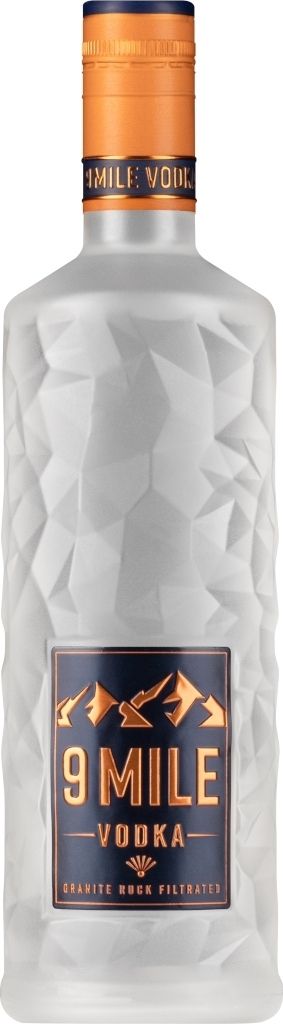 9 MILE Vodka 1 x 1,0 l – 37,5 % Vol. mit LED-Beleuchtung – Produktbild 