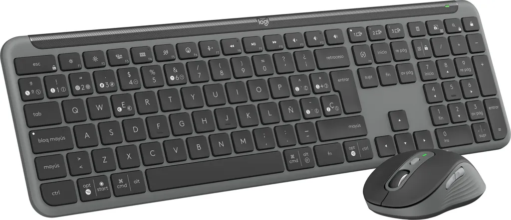 Logitech Signature Slim Combo MK950 Ensemble Clavier Souris Sans Fil Gris