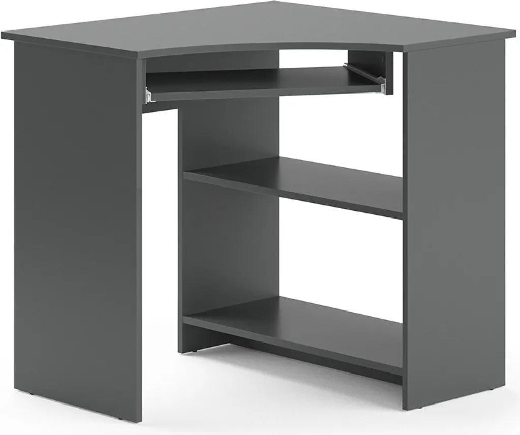 Bureau d'angle Vicco Odin Anthracite 83x76cm, Modèle 36910 Design Chic