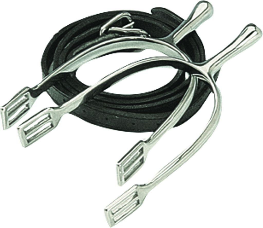 Korsteel Eperons de dressage à long cou avec lanières WB563 Image du produit 