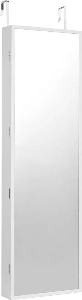 Armoire bijoux murale anti-nœuds avec serrure et grand miroir 119cm
