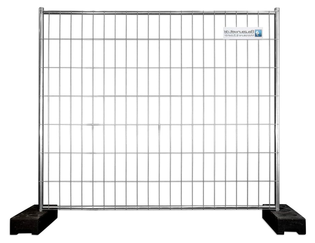 Bauzaun 11 kg extra stabil 2,20 x 2,00 m - Drahtstärke 3,2 mm, Wanddicke ca. 1,2 mm aus vorverzinktem Stahl Mobilzaun-Gartenzaun-Campingzaun - 5 S...