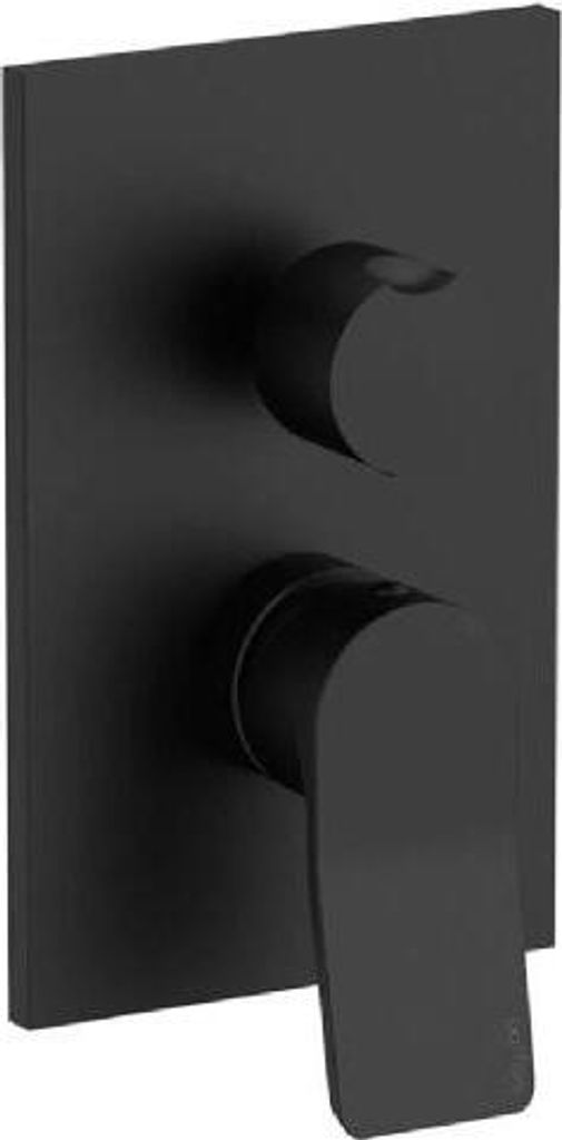 Paffoni Tilt - Waschtischarmatur, Unterputz mit Einbaukörper, für 2 Verbraucher, Schwarz matt TI018NO/M