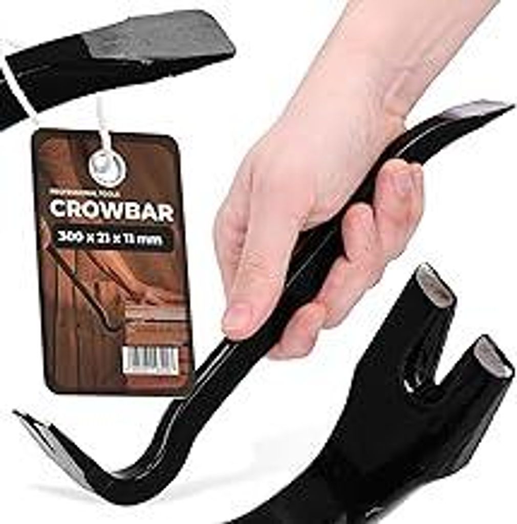 Nageleisen Brechstange 30cm Brecheisen Nagelzieher Montageeisen Nagelklaue Montierhebel Montiereisen Kuhfuß Nagelschlitze Praktisches Multifunktio...
