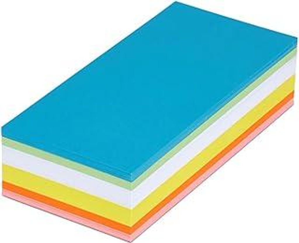 MAUL Moderationskarten rechteckig 205x95mm (250 Stück) | Beschriftbare Karteikarten | Coaching Karten | Präsentationskarten | Moderationskoffer N...