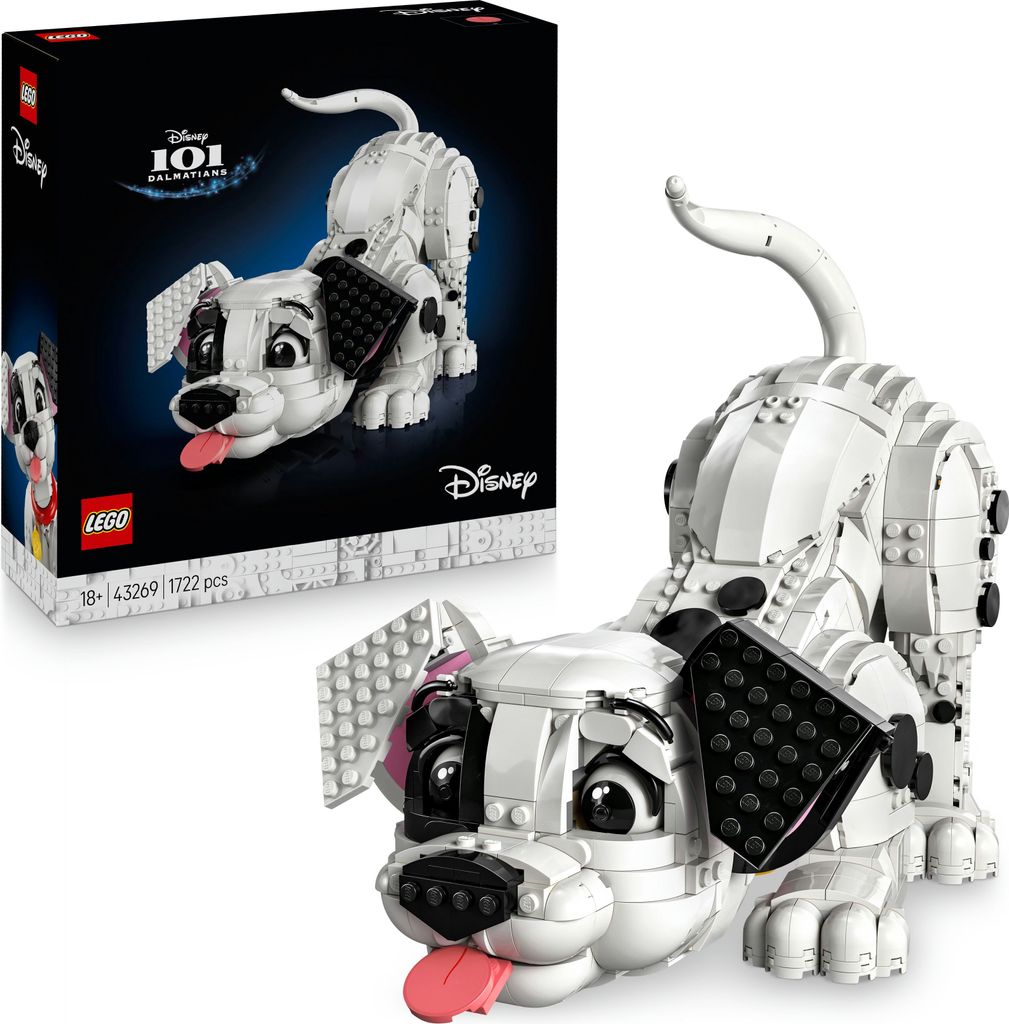 LEGO ? Disney Welpe aus 101 Dalmatiner - Bauset für Erwachsene - Verwandelt sich in 6 niedliche Welpen mit drehbarem Kopf und Schwanz - DIY Heim-D...