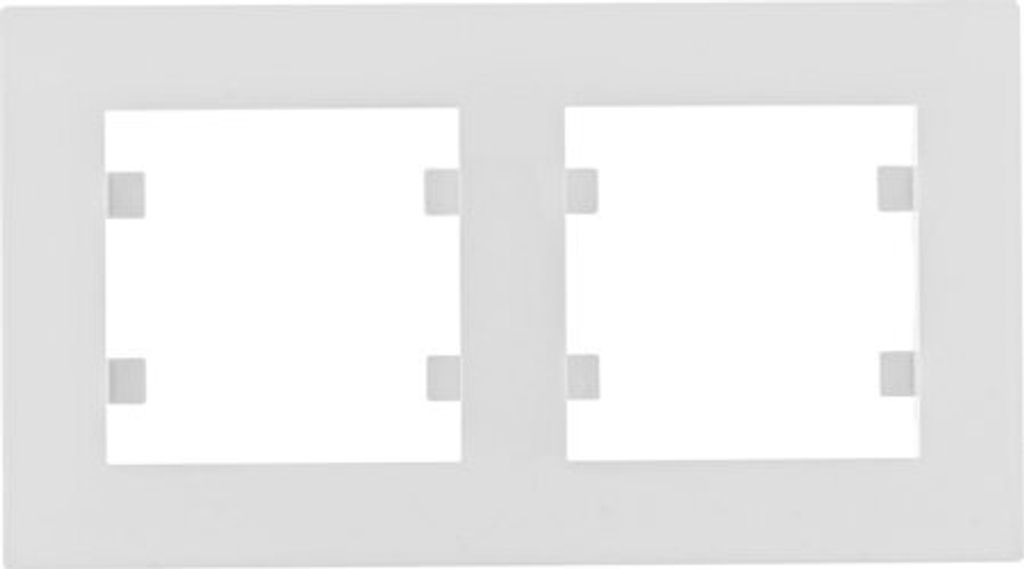 HAGER lumina intense Zweifachrahmen horizontal weiß WL5720