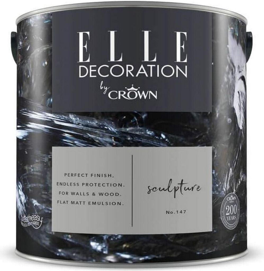 ELLE Decoration by Crown Premium Wandfarbe Matt Sculpture No.147 2,500L