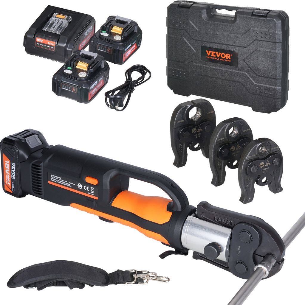 Set di utensili a crimpare e batterie VEVOR, utensile Immagine del prodotto 