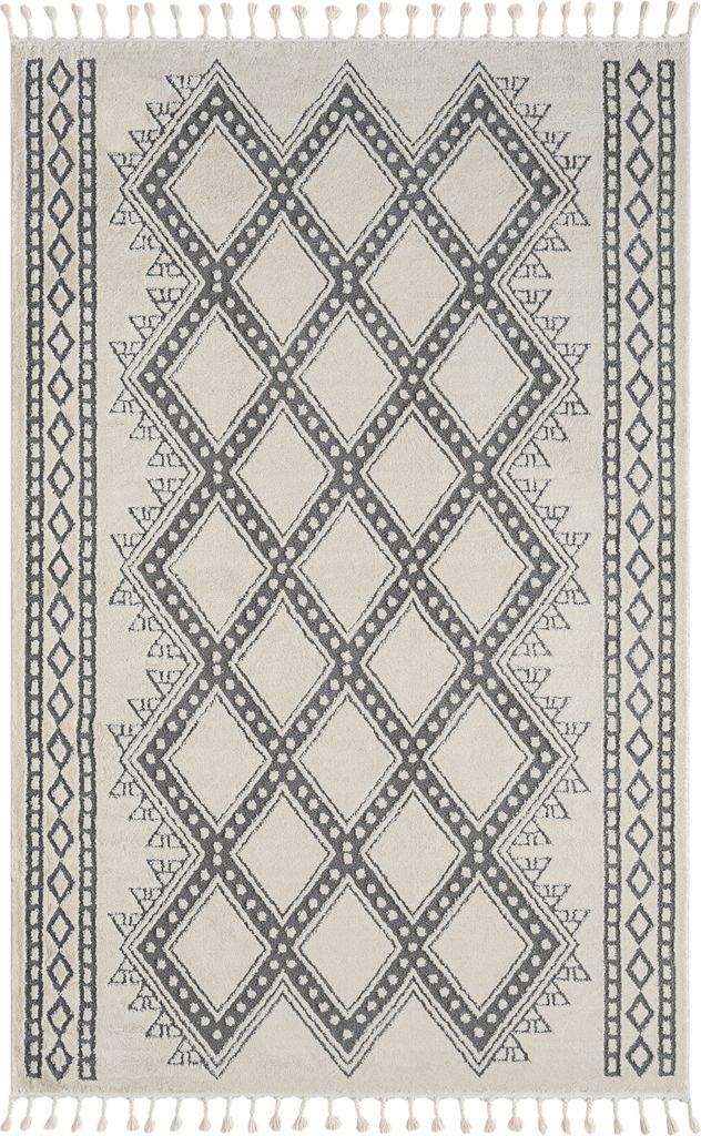 Teppich TAZA rechteckig weiß diverse Größen, Maße:140x200cm