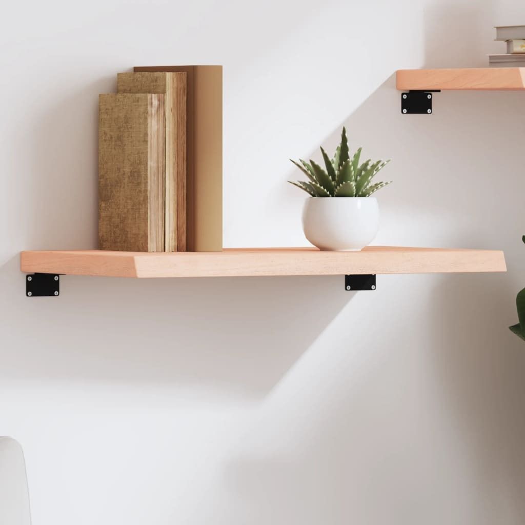 "SALE 2026"Wandregal - modernes Design - Hängeregal/Küchenregal - 60x40x(2-4)cm Massivholz Eiche Unbehandelt Promotion126300 - Wandregale